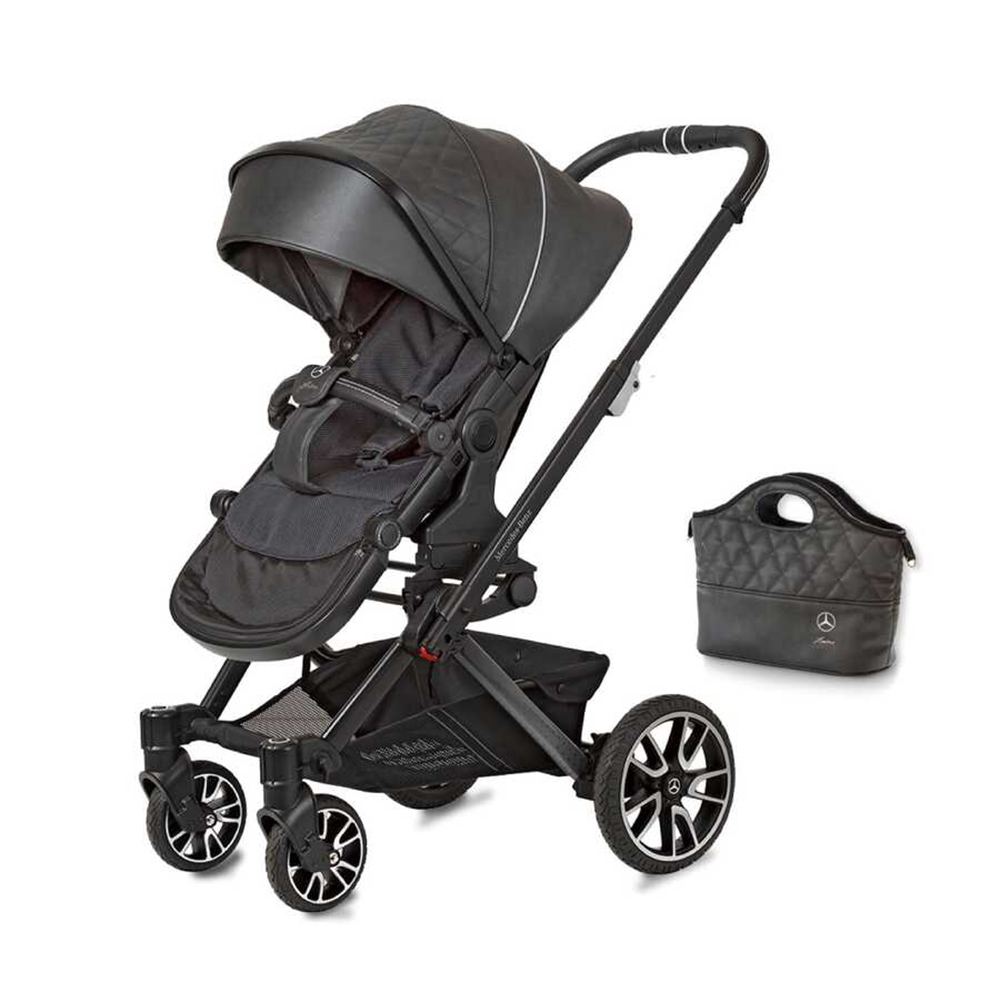 Hartan Mercedes Benz Avantgarde Gtx Stroller With Bag Go Bag Magma Grey