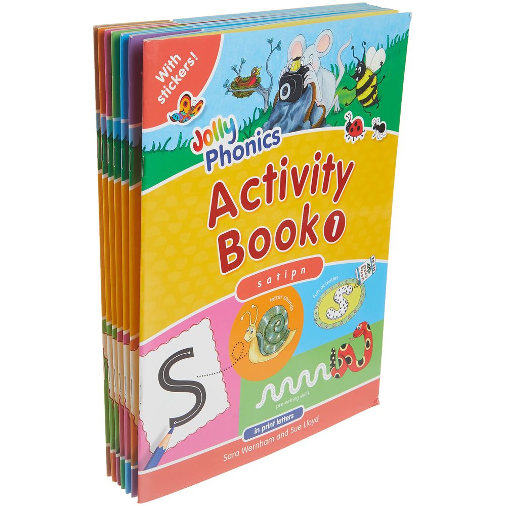 Jolly Phonics Activity Books In Print Letters Pack Of