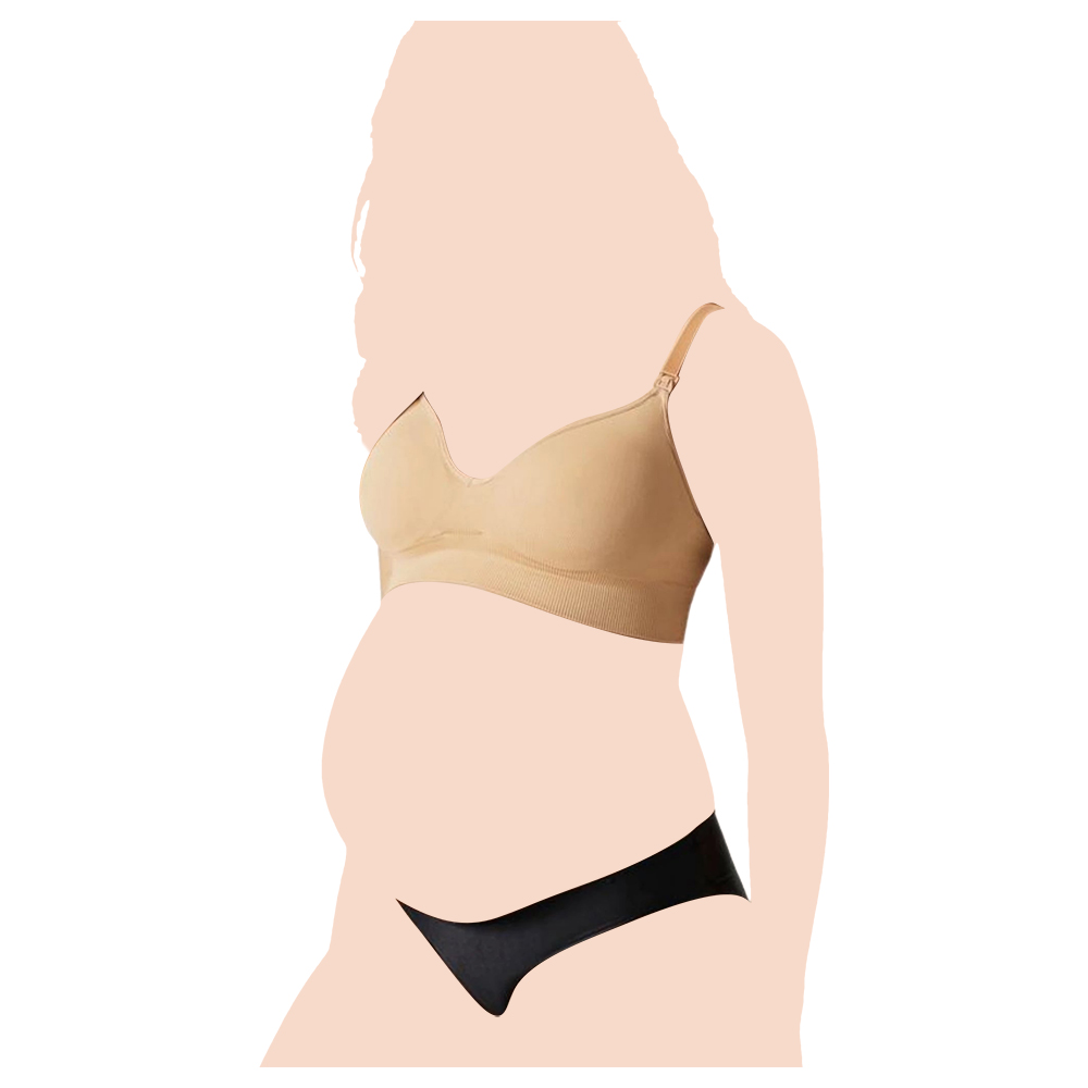 Mums Bumps Blanqi Body Cooling Maternity Nursing Bra Nude