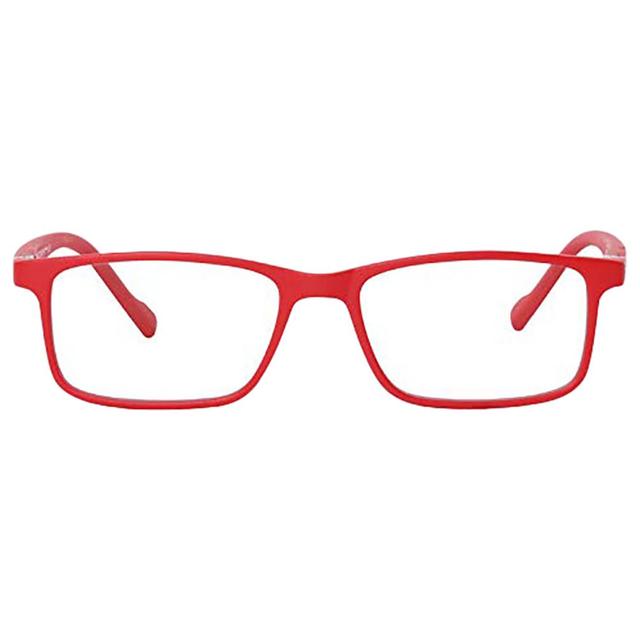 BYFT - Junior Blue Light Blocking Rectangle Glasses - Red