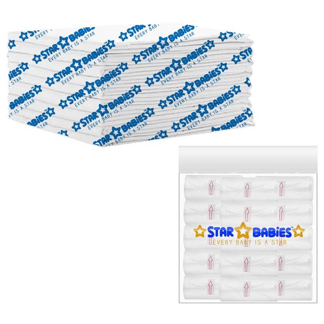 Star Babies - Disposable Changing Mat w/ Scented Bag - 15pcs - White