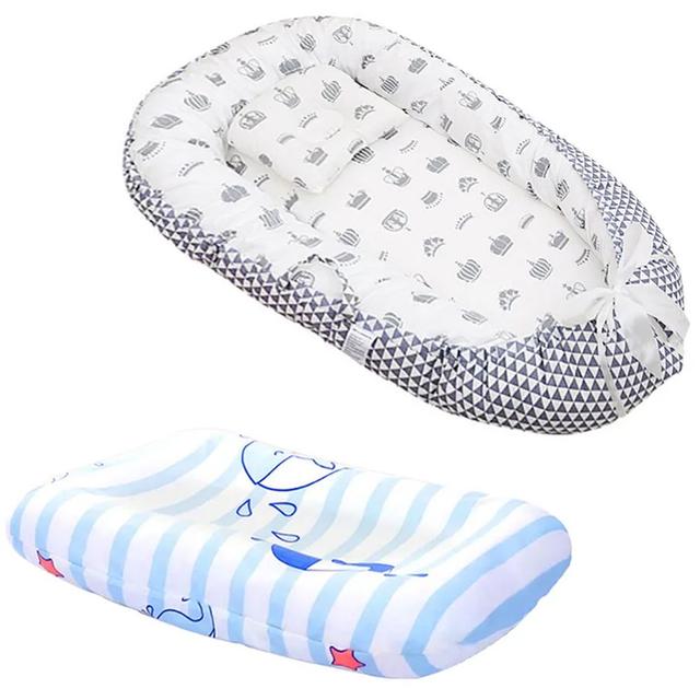 Star Babies - Changing Pad w/ Baby Sleeping Pod Bed - Printed Blue