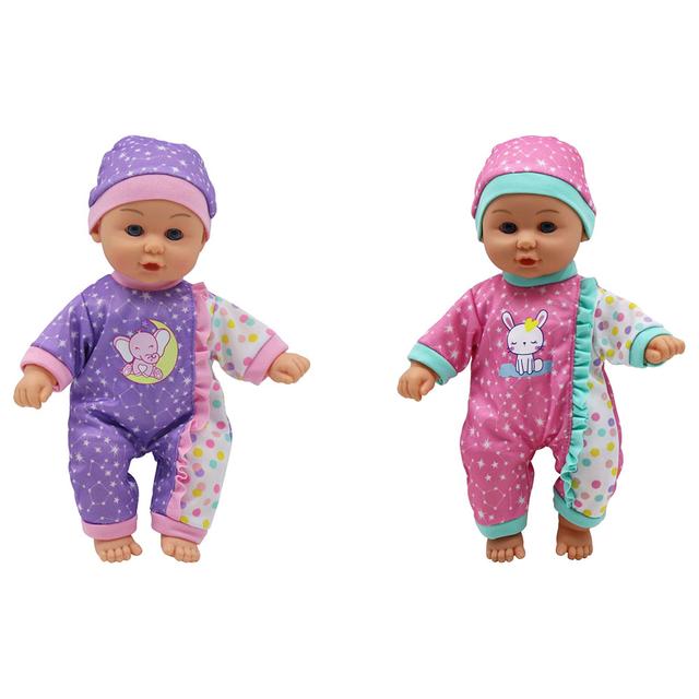 Toy School - Baby Sophia Cuddly Baby Doll - 12-inch - Color May Vary - 1pc