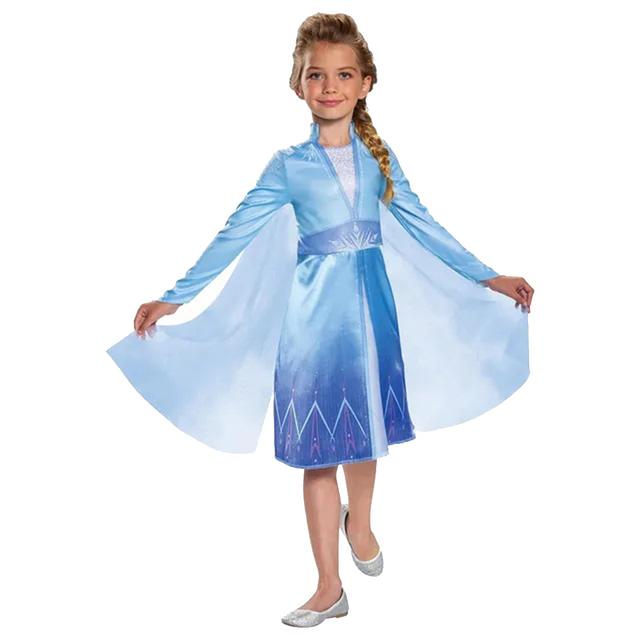 Party Centre - Disney Frozen Elsa Classic Costume For Girls - Blue