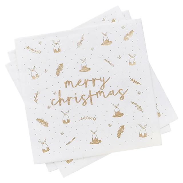 Hootyballoo - Merry Christmas Napkins - 16pcs