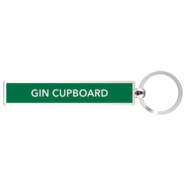 If - Gin Cup Board Key Chain