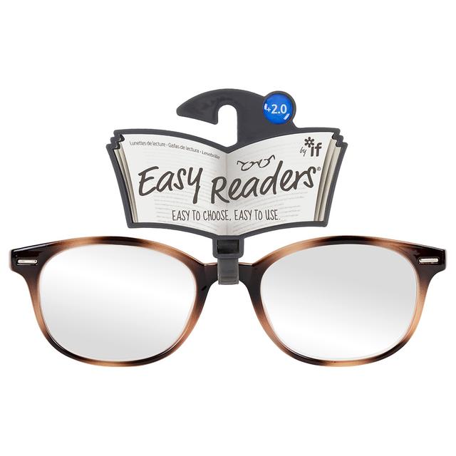 If - Easy Readers - +2.0 - F - Round Beige/Brown