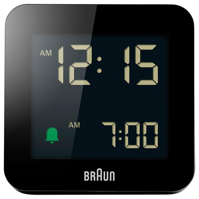 Braun - Digital Alarm Clock With LCD Display - Black