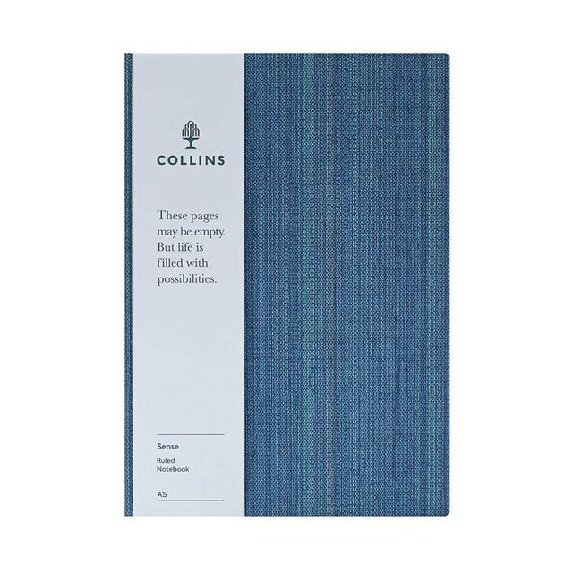 Collins - Sense A5 Ruled Notebook - Blue