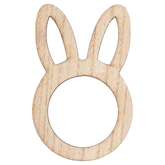 Ginger Ray - Wooden Bunny Easter Napkin Rings - 6pcs