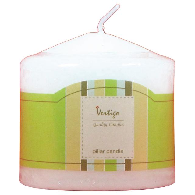 Vertigo - Pillar Candle - White - 3x3 Inch