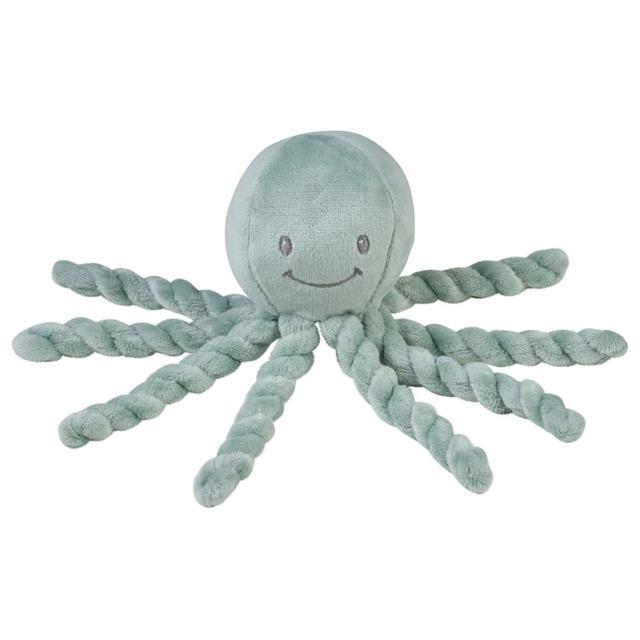 Nattou - Lapidou Octopus Cuddly Toy - Coppergreen - 22 cm