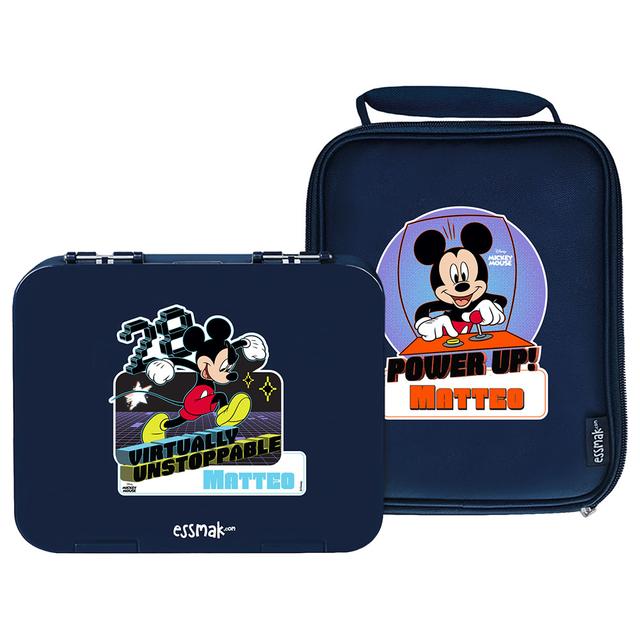 Essmak - Personalized Disney Mickey 2 Bento Pack - Blue