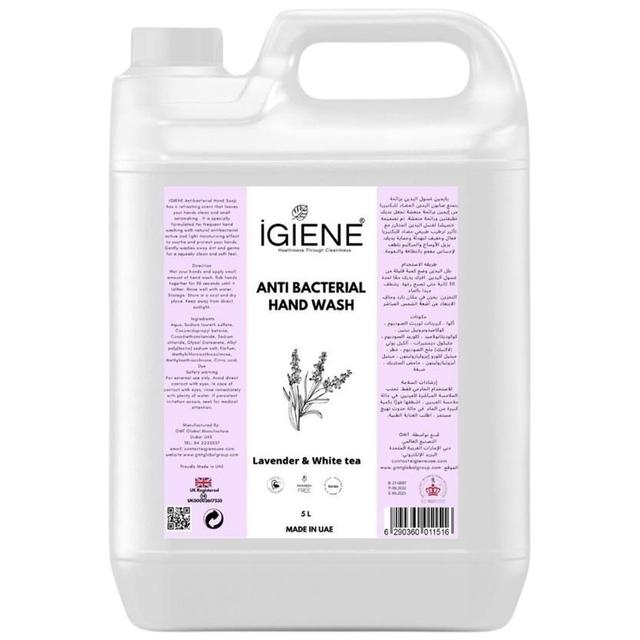 Igiene - Antibacterial Hand Wash - Lavender & White Tea - 5 L