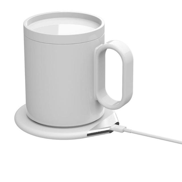 Hans Larsen - Crivits Smart Mug Warmer w/ Wireless Charger - White