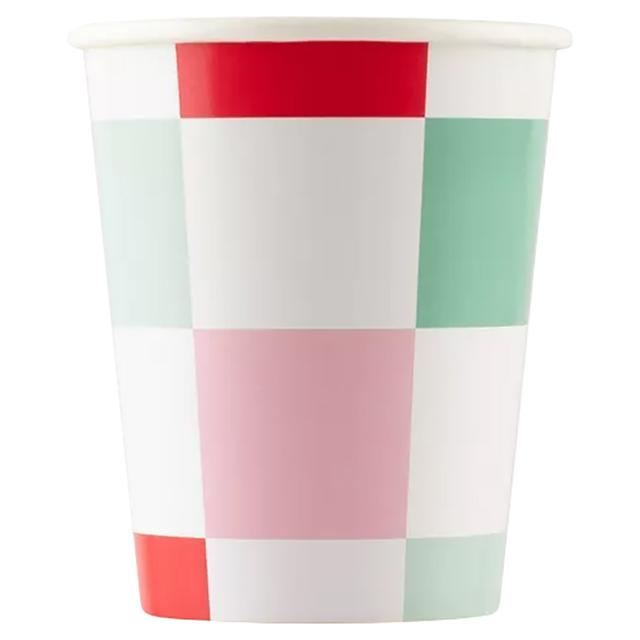 Meri Meri - Multi Check Cups - 8pcs