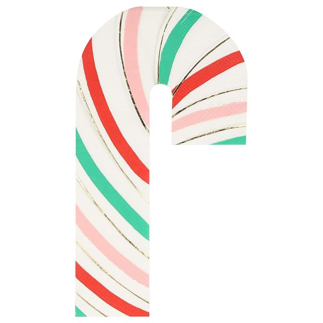 Meri Meri - Stripy Candy Cane Napkins - 16pcs