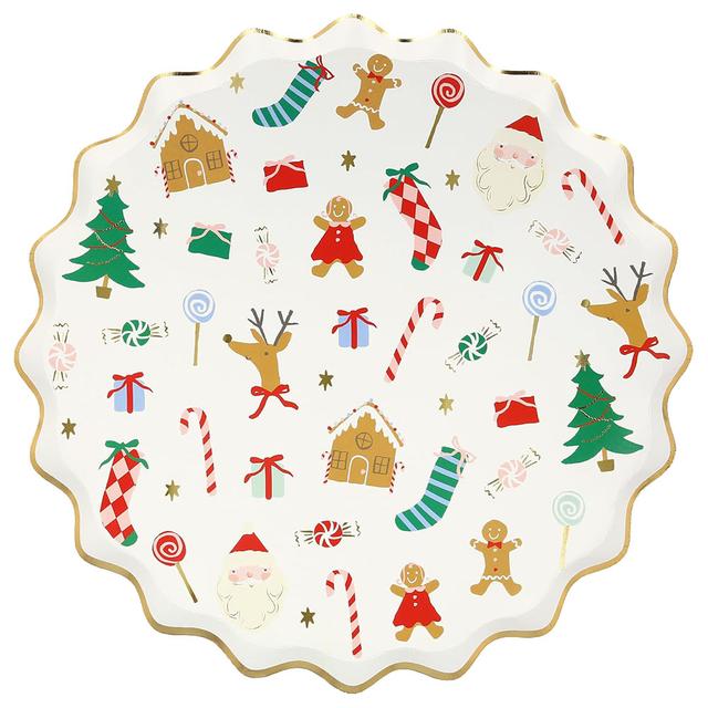 Meri Meri - Jolly Christmas Dinner Plates - 8pcs