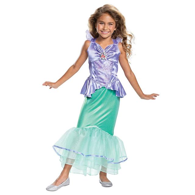 Party Centre - Little Mermaid Girls Ariel Classic Costume - Teal