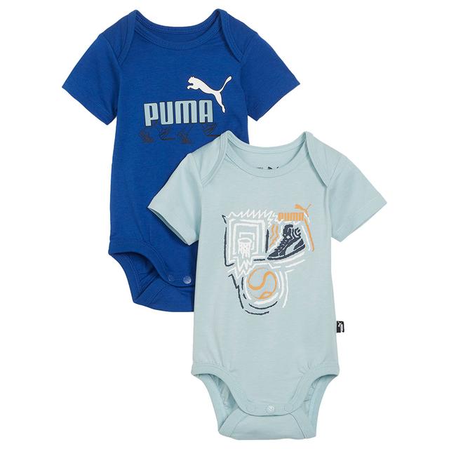 Puma - 2pc-Set - Minicats Newborn Bodysuits - Turquoise