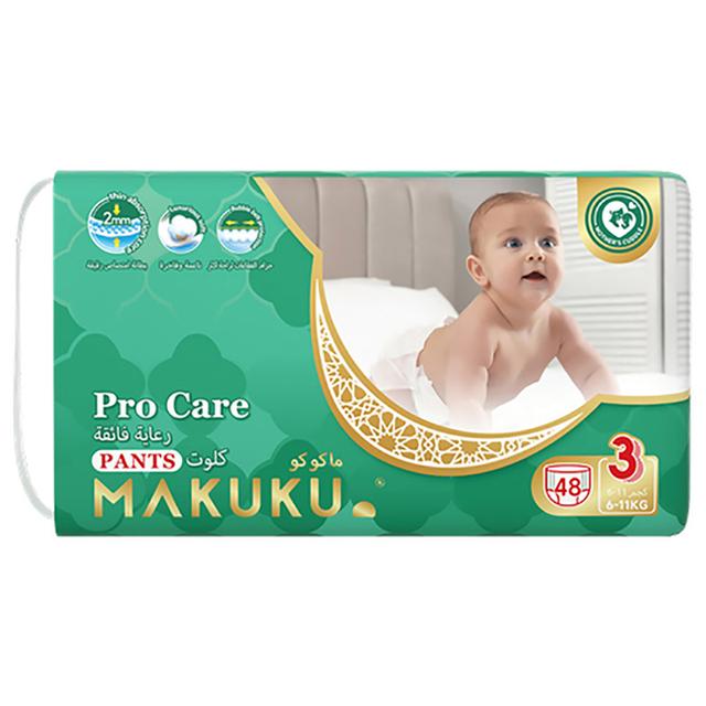 Makuku - Premium Diapers Procare Pants S3 - M - 6-11Kg - 48pcs