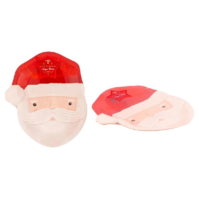 Rsw - Santa Face Paper Plate - 23 cm