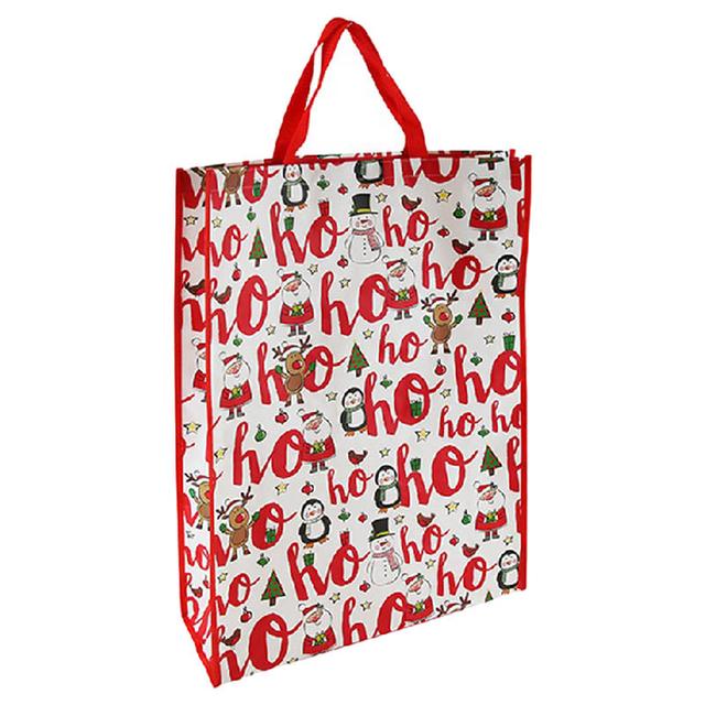 North Pole - 32571C-25C Pp Woven Portrait Gift Bag Jumbo