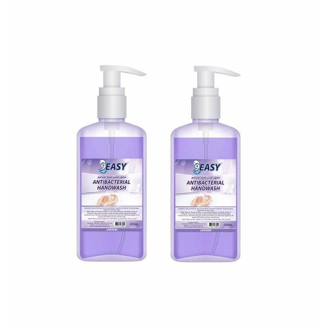 9EASY - Antibacterial Hand Wash Lavender 500ml Pack of 2