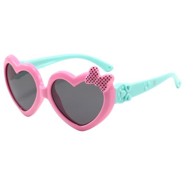 Xpi - Candy Heart Kids Polarized Sunglasses - Sweet Flamingo