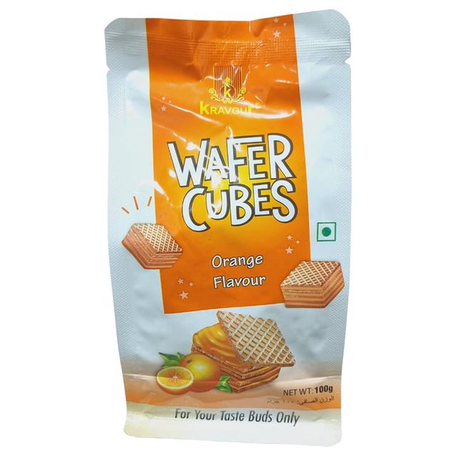 Kravour - Wafer Cubes - Orange - 100g