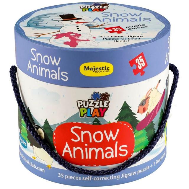 Snow Animals Puzzle 35pcs With Puzzle Book