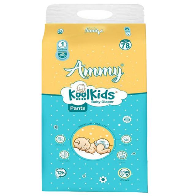 Ammy - Koolkids Baby Diaper Pants Newborn - 0-3 kg - 78pcs