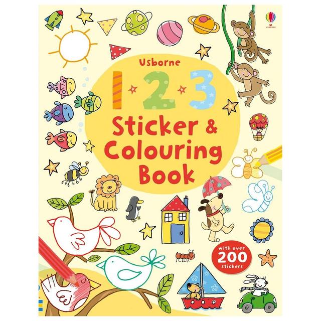 123 Sticker & Colouring Book