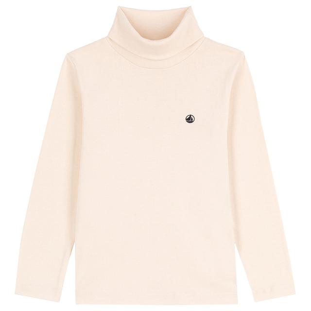 Petit Bateau - Boys Cotton Polo Neck T-Shirt - Beige