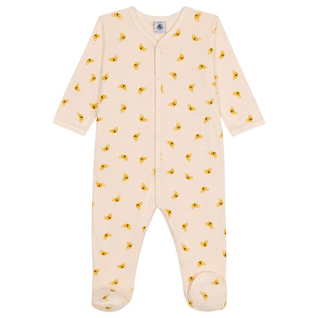 Petit Bateau - Baby's Koala Print Cotton Sleepsuit - Beige