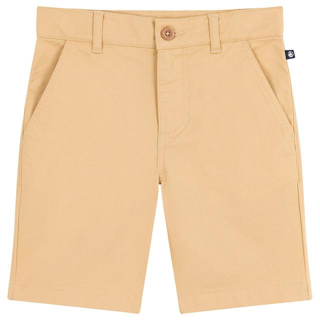 Petit Bateau - Boy's Cotton Canvas Bermuda Shorts - Beige