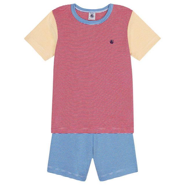 Petit Bateau - 2pc-Set - Boy's Short Striped Cotton Pyjama Set