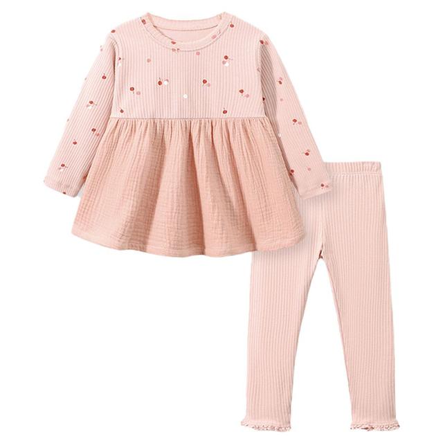 Sugar Rush - 2pc-Set - Girls Full Sleeves Top & Pants - Pink