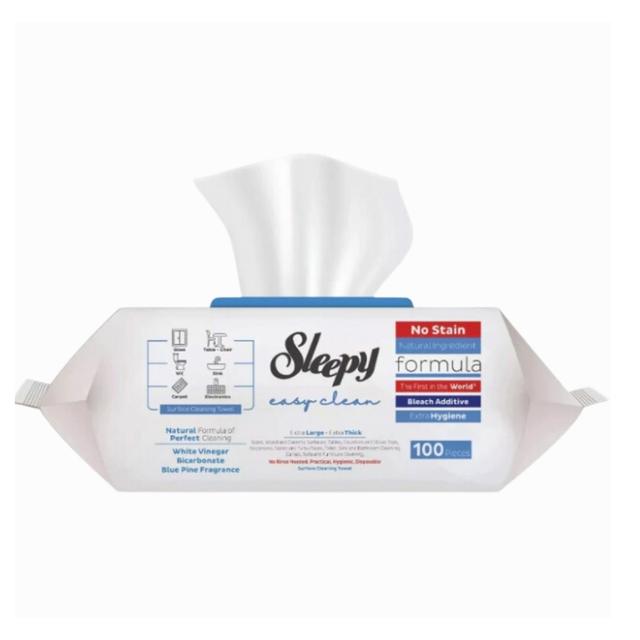 Sleepy - Multi-Surface Cleaning Wipes - Bleach - 100 Pcs