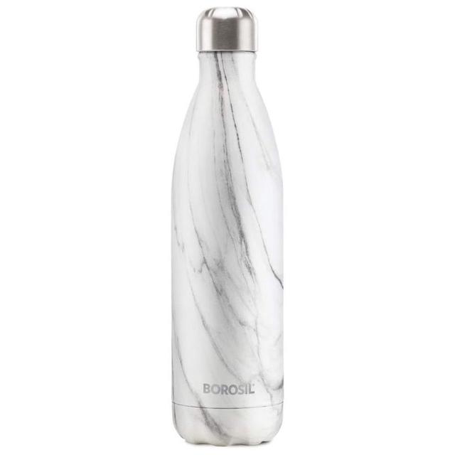 Borosil - Bolt Marble Stainless Steel Water Bottle - 500ml