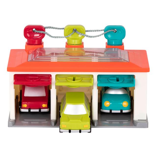 Battat - Car And Garage Shape Sorter Playset