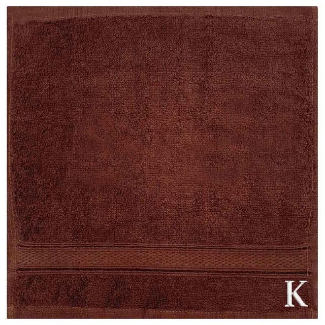 Byft - Letter K Monogrammed Face Towel - 30 x 30 cm - 6pcs