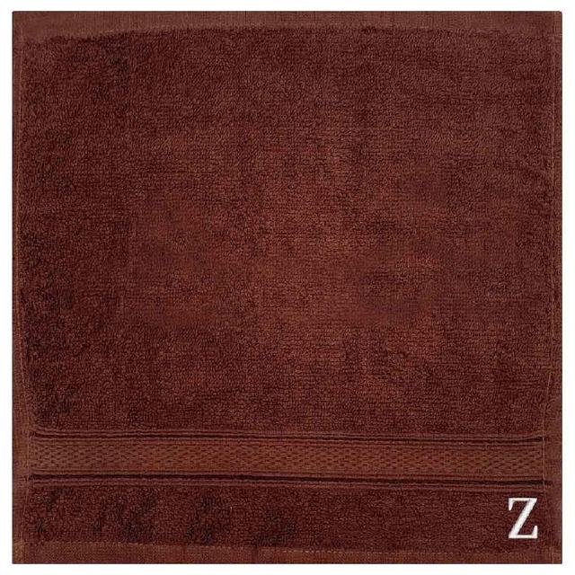 Byft - Letter Z Monogrammed Face Towel - 30 x 30 cm - 6pcs