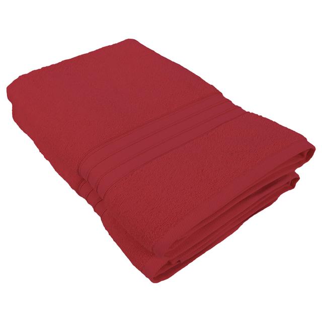 BYFT - Home Trendy Premium Bath Sheet - Red - 90 x 180cm - Pack of 2