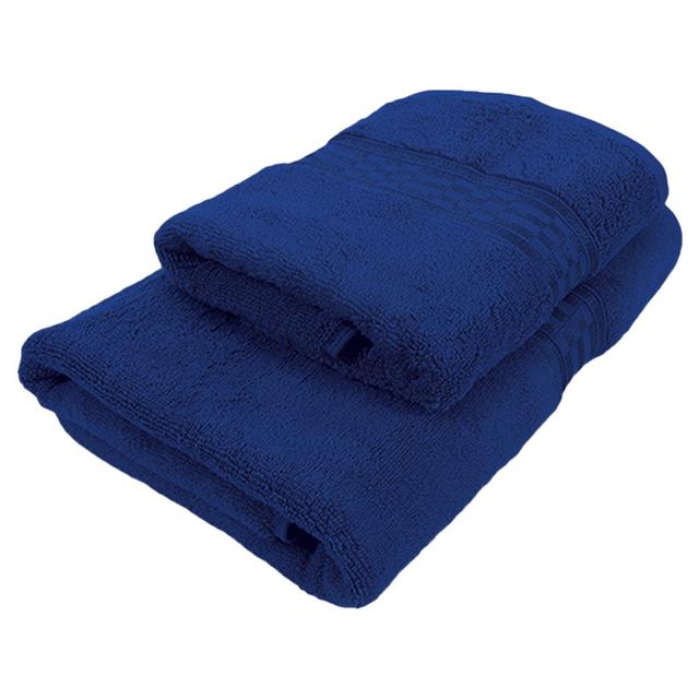 BYFT - Home Ultra Hand Towel and Bath Towel - Blue - Set of 2