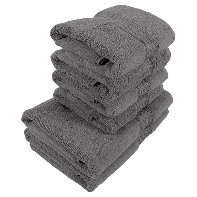 BYFT - Home Ultra Hand Towel 4pcs and Bath Towel 2pcs - Grey