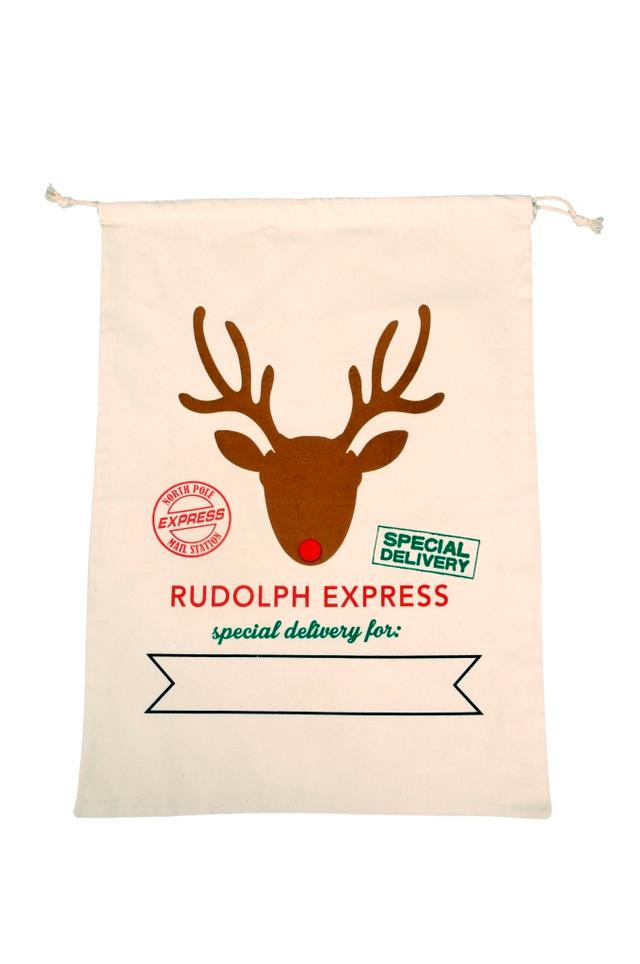 Mom Approved Christmas Sack for Kids, Rudolph Express