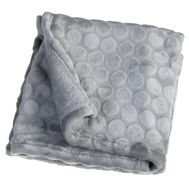 Clair de Lune - Marshmallow Pram Blanket - Grey