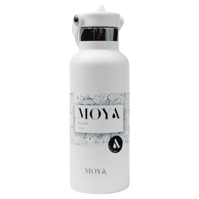 Moya - Starfish Insulated Stainless Steel Water Bottle - 500ml - White