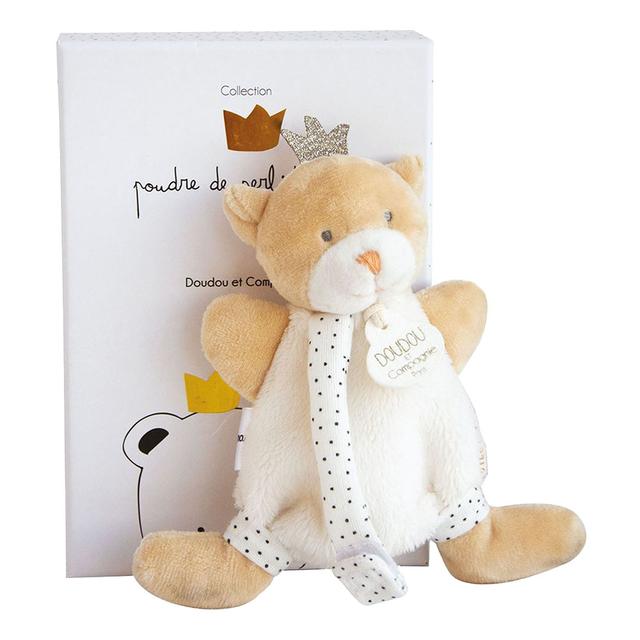 Doudou Et Compagnie - Prince Bear Dummy Holder - Beige - 15cm